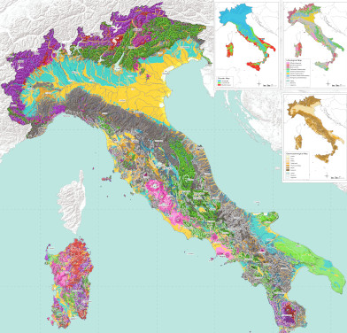 Land Units Map of Italy