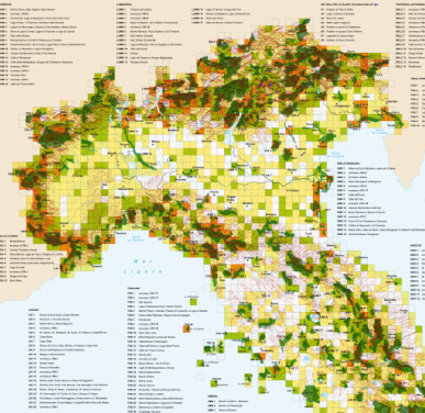 Map of Important Plant Areas (IPAs) in Italy